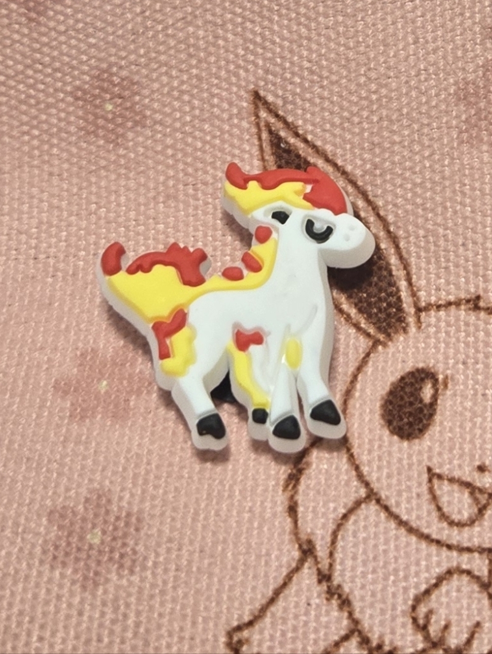 Ponyta Croc Charm Pokémon Fire Horse Cute Flame Mane Shoe Charm